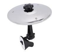 Yanmis Air de Cymbale à Tambour Automobile, Cymbale de Crash de Tambour pour Mélomanes et Batteurs, Installation Facile sur les Tableaux de Bord et les évents (SILVER)