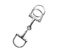 Yanmis Anneau en D argenté en Alliage de Zine, Mors de Cheval, Porte-clés Exquis en Forme de D pour Coupe-Ongles 3,9x1,2 Pouces