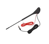 Yanmis Antenne Autoradio Universelle FM AM à Gain élevé 7 DB avec Amplificateur intégré pour la Plupart des Voitures 12 V DC 5 M de Longueur de Câble Signal Stable 87,5-108 MHz