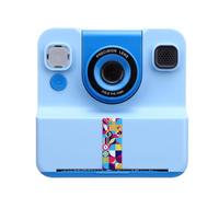 Yanmis Appareil Photo à Impression Instantanée, Caméras d'impression Thermique Vidéo HD 1080p 24MP pour étudiants, écran 2,4 Pouces et Portable, Prend en Charge Une Carte Mémoire (Blue)