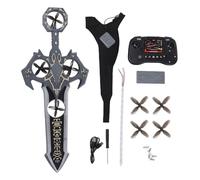 Yanmis Avion RC Flying Sword, Avions à Contrôle Gestuel pour Enfants et Adultes, Avions Télécommandés en Mousse Légère avec Lumière LED (Gold)