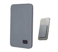 Yanmis Banque d'alimentation Magnétique sans Fil 5000mAh (Grey) | Force Magnétique 15N, Ultra Mince, Double Charge avec sans Fil et USB C, Protection de sécurité Intelligente, pour Séries