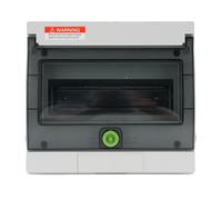 Yanmis Boîtier de Distribution étanche IP66 à 4 Voies, Boîtier sur Rail DIN, Alliage ABS PC Résistant au Feu V0, Boîte de Disjoncteur 200 X 165 X 114 Mm pour Station de Charge Solaire EV Intérieure et