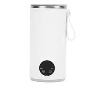 Yanmis Bouilloire électrique Portable, 400 ML de Bouteille de Bouteille à Bouteille Petite Chaudière à Eau USB Charge pour Chauffage du Lait Maternel, avec Mélangeur, qualité
