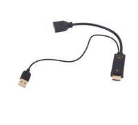 Yanmis Câble Adaptateur D'interface Multimédia HD vers DisplayPort, 4K 60 Hz Ultra HD avec Connecteurs Plaqués Or 24 Carats, pour Une Transmission de Signal sans Perte sur Les