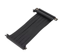 Yanmis Câble D'extension de Carte Graphique avec une Bonne stabilité et une Protection Bilatérale pour PC de Jeu, Câble Riser PCIE 3.0 16X Haute Vitesse Noir de 20 Cm