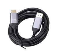 Yanmis Câble D'interface Multimédia DisplayPort vers HD Prise en Charge Solide et Durable Résolution 8K 4K pour Affichage de Projet TV Alliage D'aluminium 1,8 M