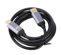Yanmis Câble DisplayPort vers HDMI 8K, DP vers HDMI avec 8K @ 60 Hz 4K @ 120 Hz, Transfert Stable et Rapide, tressé plaqué Or et Cinq Couches de Cordon Universel de Blindage pour Moniteur