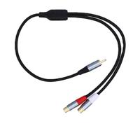 Yanmis Câble Répartiteur en Y, Répartiteur 3,5 Mm Mâle vers 2 Femelles avec Connecteurs Plaqués or et Blindage en Nylon tressé, pour Système de Console de Jeu de Cinéma Maison