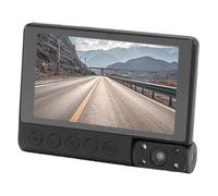 Yanmis Caméra de Tableau de Bord 360° pour Voitures avec Triple Objectif, Caméra de Tableau de Bord Intérieure Avant et Arrière HD 1080P, Performances Claires en Faible luminosité,