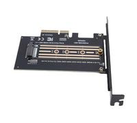 Yanmis Carte Adaptateur PCIe 4X vers M.2, Convertisseur SSD PCIe X4 vers M.2 NVMe, Carte d'extension Haute Vitesse 128 Gbit/s pour 2280 2260 2242 2230, Prise en Charge 5.0, NVMe Exclusif, Plug and