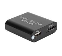 Yanmis Carte de Vidéo USB 2.0 avec Passthrough, Dongle de de Jeu 4K 1080P pour l'enseignement de Conférence en Streaming, vers USB Plug and Play, Compatible OBS VLC, Alliage d'aluminium