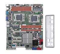 Yanmis Carte Mère LGA1366 DDR3 X58, Prise en Charge du Processeur Double Socket 1366, Mémoire DDR3 Triple Canal de 24 Go, Prise en Charge de 6 Raid SATAII, pour la Virtualisation et