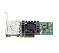 Yanmis Carte Réseau Serveur PCIe X8 10 Gbit/s avec Port Fibre Quad SFP28 LC, Chipset BCM57840, Indicateur LED, Paramètre IP Mac Indépendant, Server, SUSE, pour Red Hat