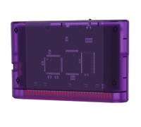 Yanmis Cartouche Flash pour Console de Jeu Rétro Mega Drive, Cartouche Vidéo de Jeu 4000 en 1 avec Carte Mémoire de 8 Go, pour MD1 MD2 MD3 CD X 32X (Violet transparent)