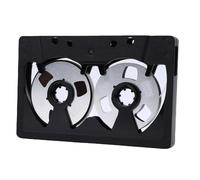 Yanmis Cassette Audio Vierge, Durée D'enregistrement de 50 Minutes avec Coque ABS de qualité Supérieure et Roue Plaquée Métal, pour Enregistrements Vocaux et Collections Musicales