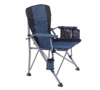 Yanmis Chaise de Camping Robuste, Chaise D'extérieur Pliable Portable avec Poches Latérales et Repose-Pieds Antidérapants, pour Camping Voyage Plage Pique-Nique Randonnée Sac à Dos
