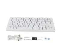 Yanmis Clavier de Jeu sans Fil, Clavier Mécanique à Interrupteur Bleu avec éclairage RVB, Clavier de Jeu à 87 Touches, 2,4 G 3.0 5.0 Type C Filaire pour PC Portable