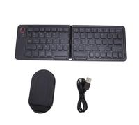 Yanmis Clavier Pliable, Design Fin et Aimants Sécurisés, Clavier Portable sans Fil pour Téléphone, Tablette, Ordinateur Portable, Clavier Compact 67 Touches Rechargeables (Black)