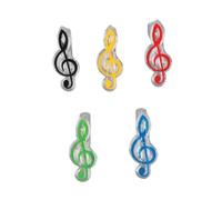 Yanmis Clips de clé de Sol, Accessoires de Signets, Paquet de 5 pour Lecteurs de Partitions, Musiciens, Matériau PP Durable (Yanmisywdul9i4oe-I3654-2)