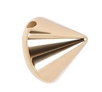 Yanmis Clous Coniques en Plastique Durable, 200 Pièces, 8x8mm, Rivets Artisanaux pour Vestes, Sacs, Chaussures et Ceintures (GOLD)