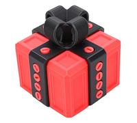 Yanmis Coffret Cadeau Ennuyeux avec Vis, Boîte-Cadeau Surprise Interactive Imprimée en 3D pour Anniversaire, Noël, Fête du Printemps 7x6,5x6,5 cm (Noir et Rouge)