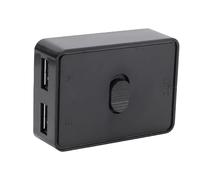 Yanmis Commutateur USB 3.0 2 en 1, Mode de Commutation en Un Seul , Plug and Play, Partage D'imprimante USB Haute Vitesse Compatible avec Wins et OS X, etc. pour Le Bureau à Domicile -