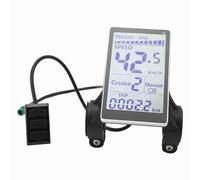 Yanmis Compteur de Vitesse Universel pour Vélo électrique à 5 Broches, écran LCD 24 V, 36 V, 48, 60, avec Panneau de Commande étanche, Ordinateur de Vélo pour Guidon de 31,8 Mm/22,2 Mm, Remplacement