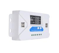 Yanmis Contrôleur de Charge Solaire 4 Ports USB Écran LCD Charge Rapide, Régulateur de Panneau Solaire 12 V/24 V avec Double Anti-reflux MOS, Gestion de en 3 étapes pour la sécurité de la Batterie