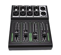 Yanmis Contrôleur de Moniteur Passif 4 en 1 Sortie XLR Atténuateur de Son pour Studio, Home Cinéma, Faible Perte de Signal, Réglage Précis du Volume, Corps en Métal sans Alimentation