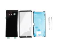 Yanmis Coque Arrière en Verre de Remplacement pour Note 8 avec écran d'Objectif Extérieur Avant, Plaque Arrière en Verre d'origine et Kit de Réparation du Couvercle du Panneau, Objectif 'Appareil