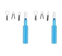 Yanmis Couteau de Skinage au Sol 4pcs Blades HSS Plas pour Soudage en PVC en Plastique, Outil Industriel Durable