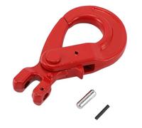 Yanmis Crochet Coulissant à Chape, Crochet à Chaîne de sécurité 1,12T avec Loquet de sécurité, Acier allié forgé 80, pour le Levage et le Transport