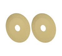 Yanmis Disque de Coupe en Verre 100 Mm OD 15 Mm Largeur de Sable 1 D'épaisseur Utilisation de Sec Humide pour la Bouteille de Vin en Carreau (Or champagne)