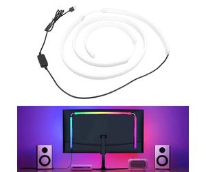 Yanmis Éclairage de Bande LED RGB PC, Feux de Jeu à écran D'ordinateur, Rétro-éclairage à LED de Synchronisation de L'écran de L'ordinateur pour L'affichage de Bureau de 49 Pouces, 16