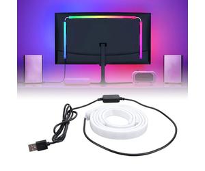 Yanmis Écran de la Bande LED de L'ordinateur, Rétro-éclairage de Synchronisation de L'écran PC LED pour Affichage PC de 32 Pouces, Synchronisation avec écran ou Musique, 16 Millions de