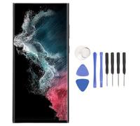 Yanmis Écran de Remplacement pour S22 Ultra 5G SM S908U SM S908U1 SM G908A SM S908W, 6,8 Pouces, écran Tactile Numériseur avec Digitale du Cadre, Version Américaine