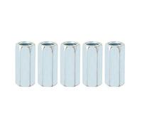 Écrou hexagonal, 5Pcs M12 * 40 Écrou long tige Écrou hexagonal à douille hexagonale de fixation pour la maison, appareils de bureau, Équipements de communication(17mm)