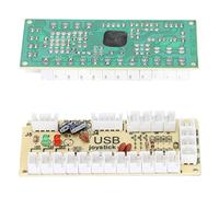Yanmis Encodeur USB pour Contrôleur de Jeu d', Bouton USB vers Joystick pour PC, Console de Jeu d' Rétro DIY pour MAME, RPi Retropie (QM070913 (double))