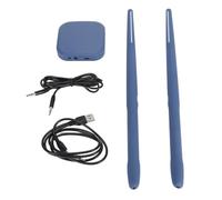 Yanmis Ensemble de Batterie à Air électrique, Baguettes à Air à Détection de Mouvement 3D et Convertisseur de Son, 8 Effets Sonores, Kit de Batterie Virtuelle RVB Portable, Cadeau