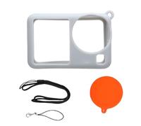 Yanmis Étui de Protection pour Appareil Photo Absorbant Les Chocs avec Ajustement Précis et Attache pour Un Accès Facile à L'extérieur, Silicone Gris, 1 Paquet