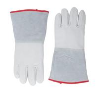 Yanmis Gants Antigel 36cm Cuir de Vache Épaissi Gants de Protection Basse Température pour Manutention Azote Liquide Glace Carbonique, Gants de Travail d'Hiver Imperméables pour