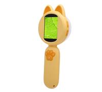 Yanmis Géantie Numérique Portable, Loupe électronique Portable avec écran 2,0 Pouces 8 Lumières LED 1920x1080 4X Zoom 650mAh Batterie avec Stockage pour Enfants (Yellow)
