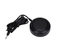 Yanmis Haut-Parleur Externe D'autoradio, Prise 3,5 Mm, Haut-Parleur Radio CB 1 W avec Base Adhésive, pour émetteur-récepteur Mobile et Autres Autoradios 7x7x2,2 Cm / 2,76 X 2,76 X