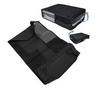 Yanmis Housse de Horizontale pour Console de Jeu 2020 avec Tissu à Mailles Fines, TPU Transparent et Fenêtre pour Numérique, édition Disque, Tissu Oxford + TPU, Noir, Mode Horizontal