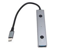 Yanmis Hub USB alimenté par AI, Hub Vocal AI Type C à USB 2.0 avec la Voix en Temps Réel pour Envoyer des sous-Traits Multilingues pour Les Ordinateurs Portables Tablettes de Bureau