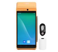 Yanmis Imprimante de Réception PDA POS 58 Mm Imprimante Thermique Efficace pour Android 12, 1D 2D QR Barcode Scanner, Imprimante PDA Portable, Prend en Charge la 4G LTE 5G WiFi