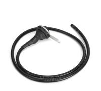 Yanmis Interrupteur de Projecteur étanche pour Modification de Moto et de VTT, Bouton de Retour Manuel pour Phares et Klaxon, Matériau ABS Noir, 1 unité
