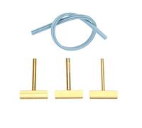 Yanmis Jeu de Pointes de Fer à Souder en T, 3 Pièces, avec Presse à Chaud pour la Réparation D'écran LCD, 30W 40W 60W pour L'électronique, les Matériaux en Laiton et en Silicium