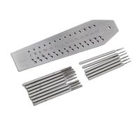 Yanmis Jeu de Tarauds et Filières D'horloger, Jeu de Micro Tarauds et Filières en Acier Inoxydable 36 Trous pour la Réparation de Montres, avec Plaque à Vis et Tarauds pour Horlogers